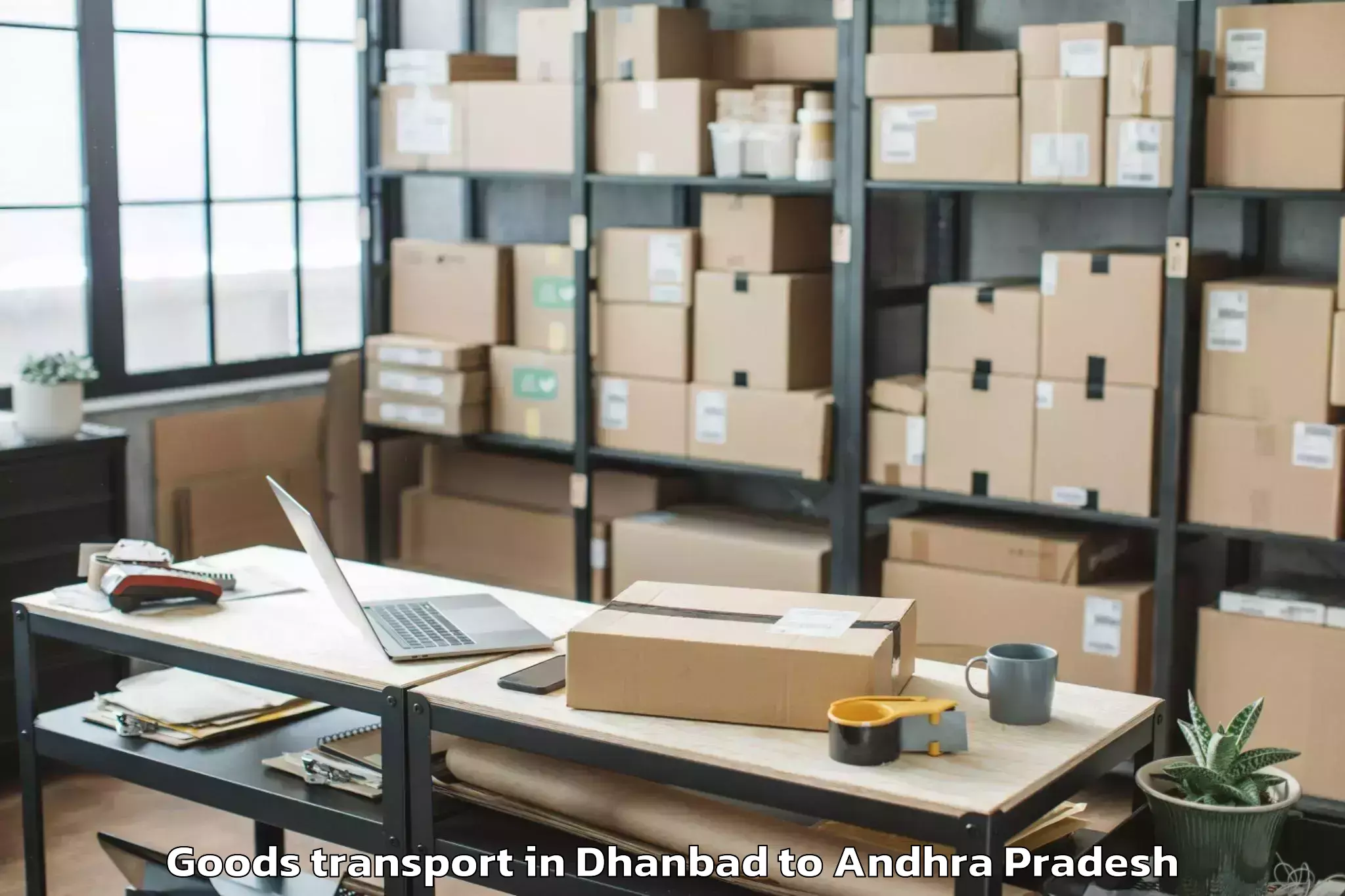 Discover Dhanbad to Purushotha Patnam Goods Transport